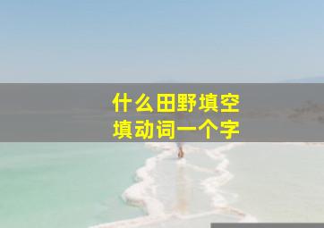 什么田野填空填动词一个字