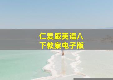 仁爱版英语八下教案电子版