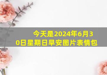 今天是2024年6月30日星期日早安图片表情包