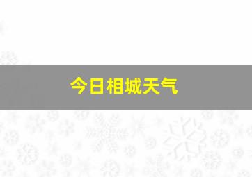 今日相城天气