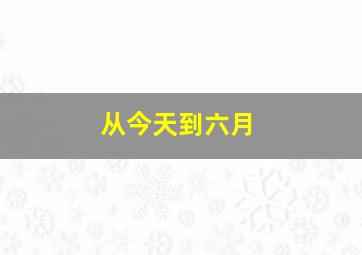 从今天到六月