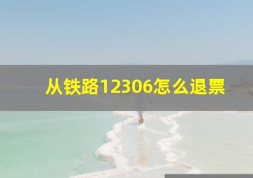 从铁路12306怎么退票