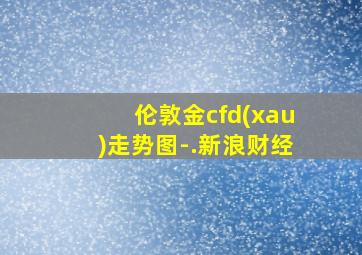 伦敦金cfd(xau)走势图-.新浪财经