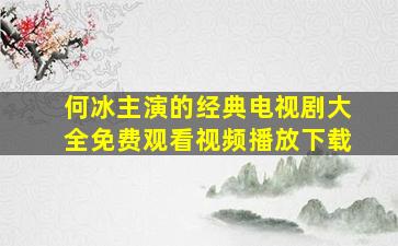 何冰主演的经典电视剧大全免费观看视频播放下载