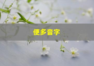 便多音字