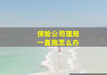 保险公司理赔一直拖怎么办