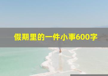 假期里的一件小事600字