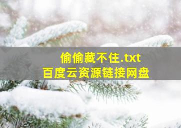 偷偷藏不住.txt百度云资源链接网盘