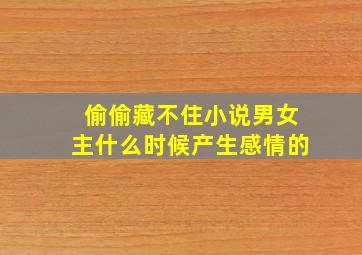 偷偷藏不住小说男女主什么时候产生感情的