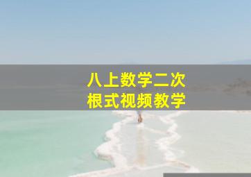 八上数学二次根式视频教学