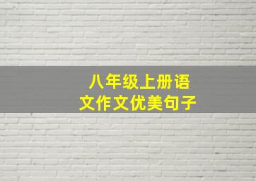 八年级上册语文作文优美句子