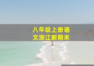 八年级上册语文浙江新期末