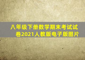 八年级下册数学期末考试试卷2021人教版电子版图片