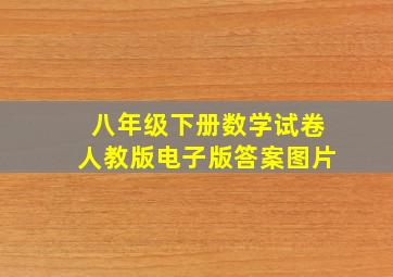 八年级下册数学试卷人教版电子版答案图片