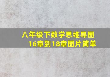 八年级下数学思维导图16章到18章图片简单