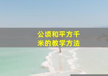 公顷和平方千米的教学方法