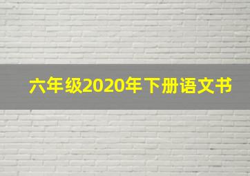 六年级2020年下册语文书