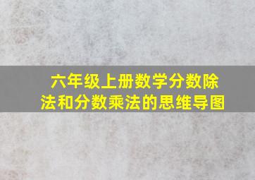 六年级上册数学分数除法和分数乘法的思维导图