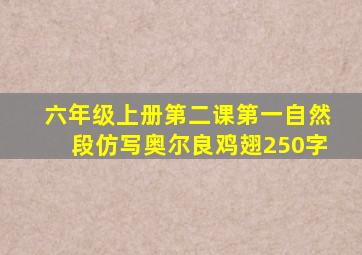 六年级上册第二课第一自然段仿写奥尔良鸡翅250字