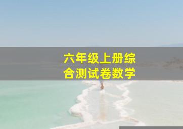 六年级上册综合测试卷数学