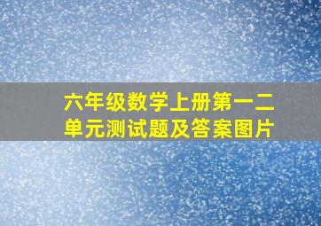 六年级数学上册第一二单元测试题及答案图片