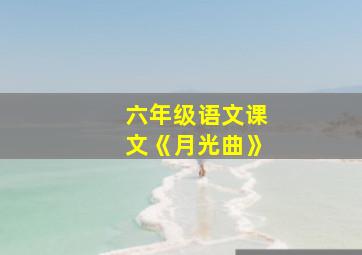 六年级语文课文《月光曲》