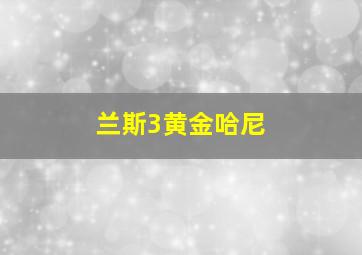 兰斯3黄金哈尼