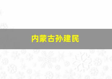 内蒙古孙建民