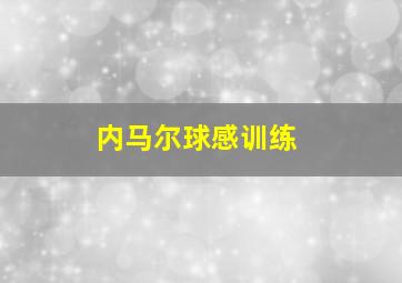 内马尔球感训练