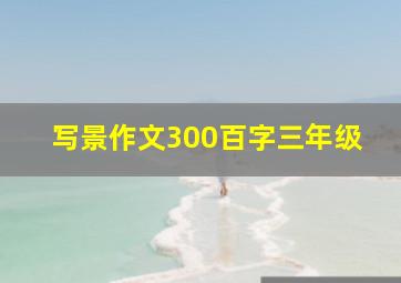 写景作文300百字三年级