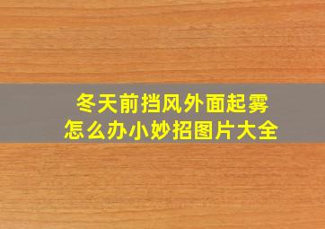 冬天前挡风外面起雾怎么办小妙招图片大全