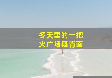 冬天里的一把火广场舞背面