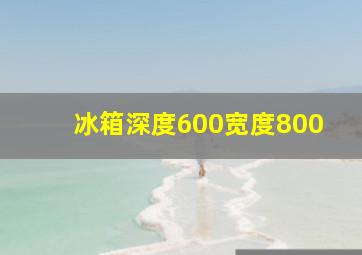 冰箱深度600宽度800