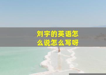 刘宇的英语怎么说怎么写呀