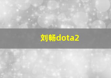 刘畅dota2