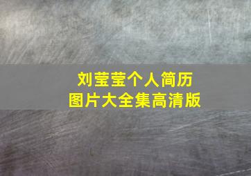 刘莹莹个人简历图片大全集高清版