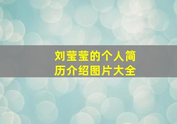 刘莹莹的个人简历介绍图片大全