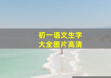 初一语文生字大全图片高清