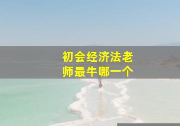 初会经济法老师最牛哪一个