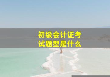 初级会计证考试题型是什么