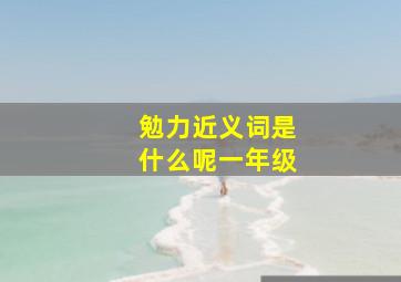 勉力近义词是什么呢一年级