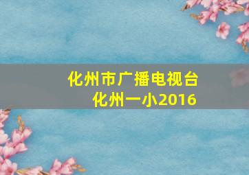 化州市广播电视台化州一小2016