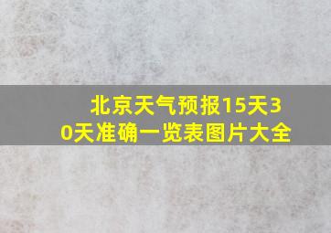 北京天气预报15天30天准确一览表图片大全