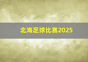 北海足球比赛2025