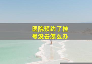 医院预约了挂号没去怎么办