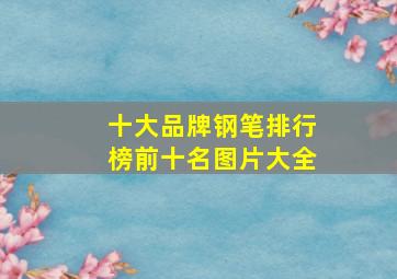 十大品牌钢笔排行榜前十名图片大全