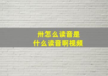 卅怎么读音是什么读音啊视频