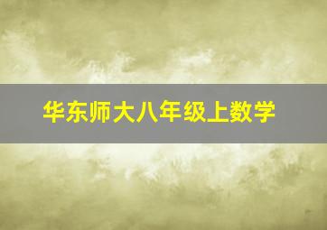 华东师大八年级上数学