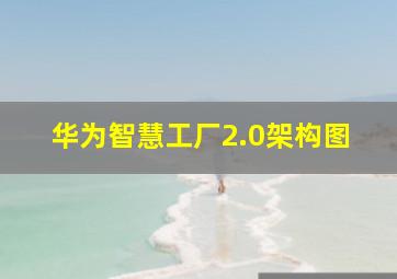 华为智慧工厂2.0架构图