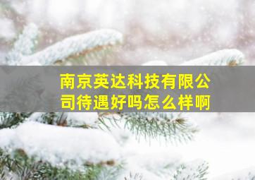 南京英达科技有限公司待遇好吗怎么样啊